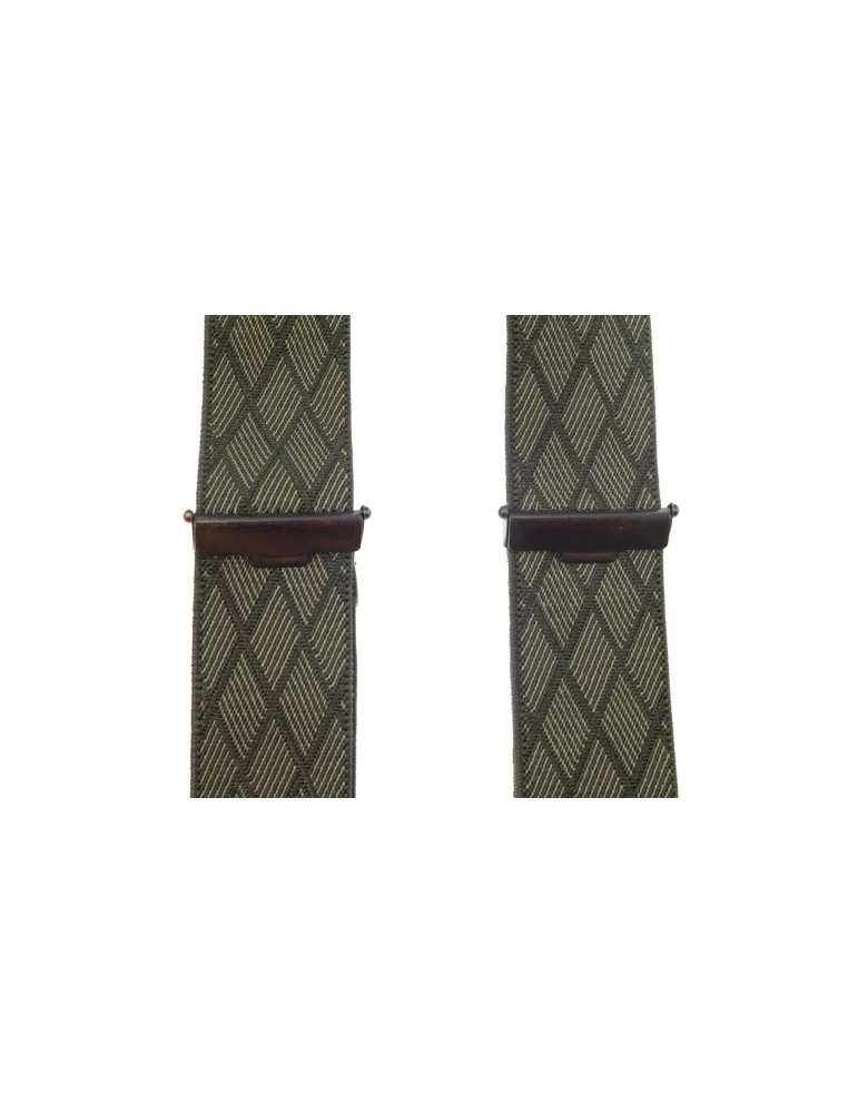 Bretelles 3 pinces Januel vert quadrillé - Natusport