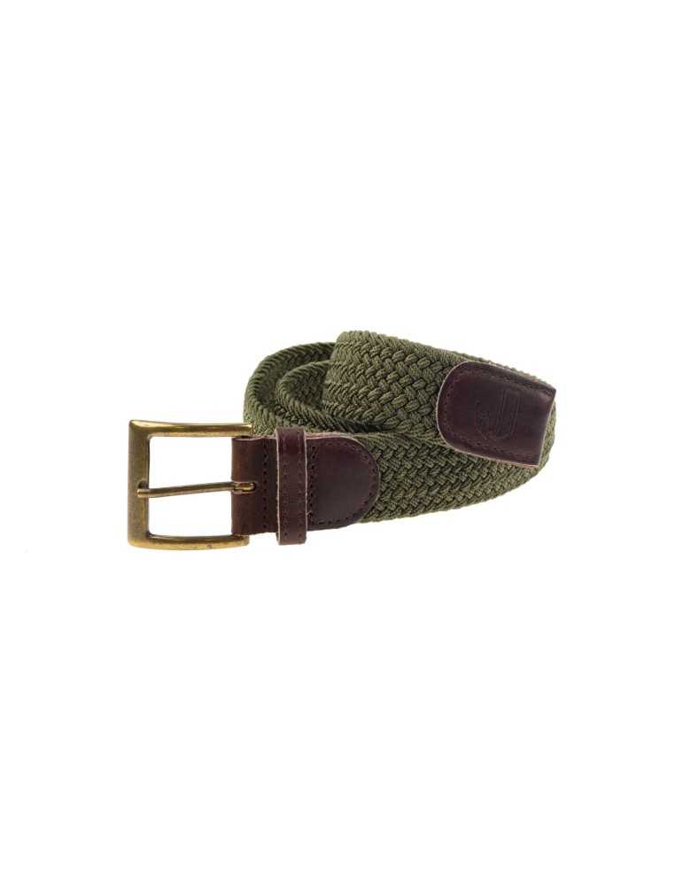 Ceinture en tresse élastique Januel vert - Natusport