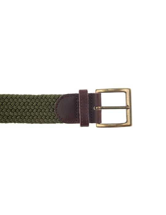 Ceinture en tresse élastique Januel vert - Natusport