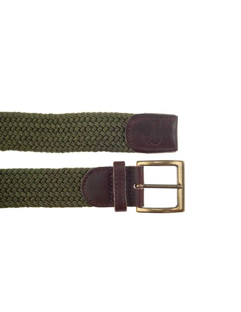 Ceinture en tresse élastique Januel vert - Natusport