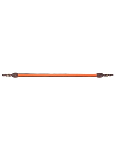 Bretelle carabine en cuir orange antidérapante Country Sellerie