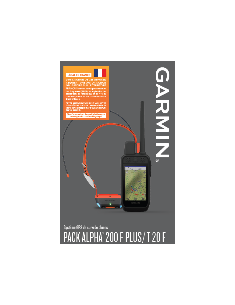 Pack GPS Garmin Alpha 200F Plus T20 - Natusport