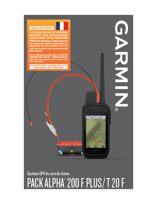 Pack GPS Garmin Alpha 200F Plus T20 - Natusport