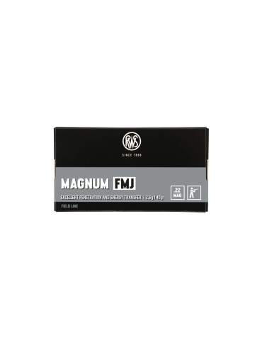 RWS Magnum FMJ 22 LR 40 grains