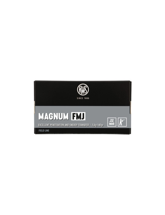 RWS Magnum FMJ 22 LR 40 grains
