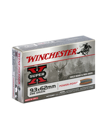 Winchester Power-Point 9.3x62. 286 grains