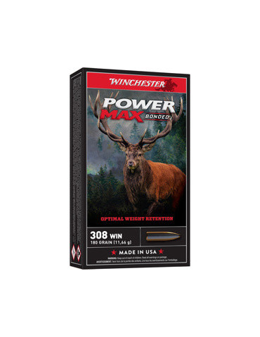 Winchester Power Max Bonded 308 Win. 180 grains