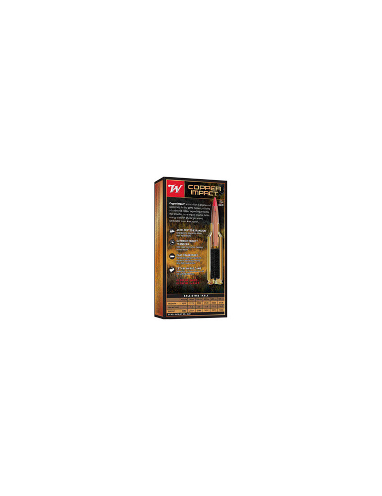 Winchester Extreme-Point Copper Impact 270WSM 130 grains sans plomb