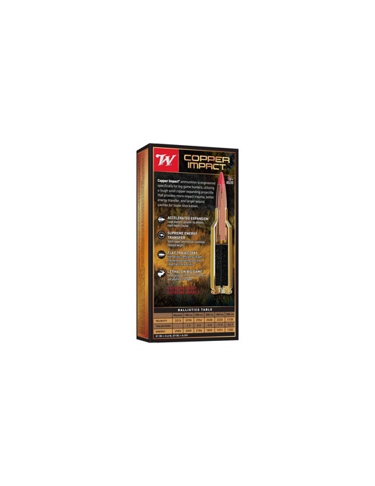 Winchester Extreme-Point Copper Impact 270WSM 130 grains sans plomb