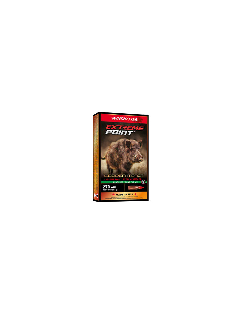 Winchester Extreme-Point Copper Impact .270 Win. 130 grains sans plomb