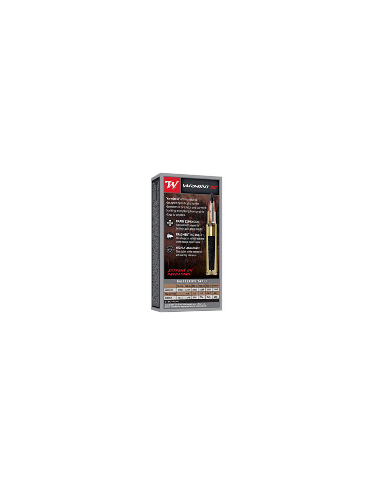 Winchester Varmint X 22-250 Rem 55 grains