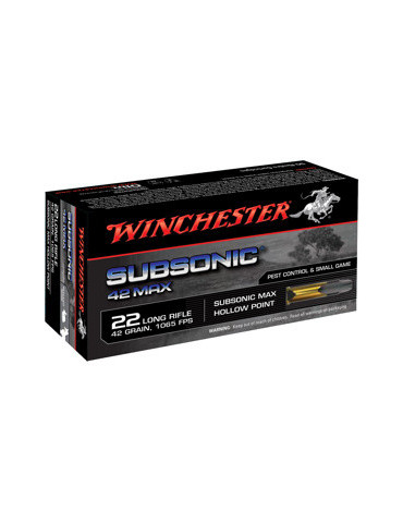 Winchester .22 LR Subsonic 42 Max 42 grains