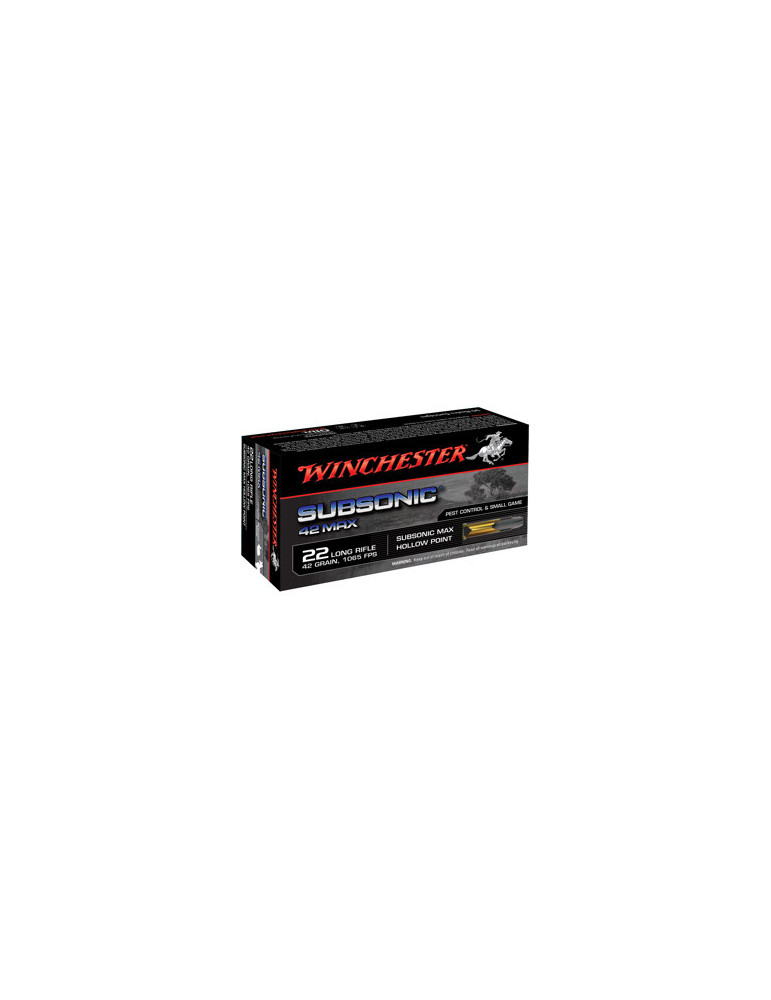 Winchester .22 LR Subsonic 42 Max 42 grains