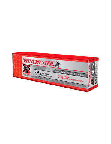 Winchester SUPER-X 22 LR 40 grains Copper Plated