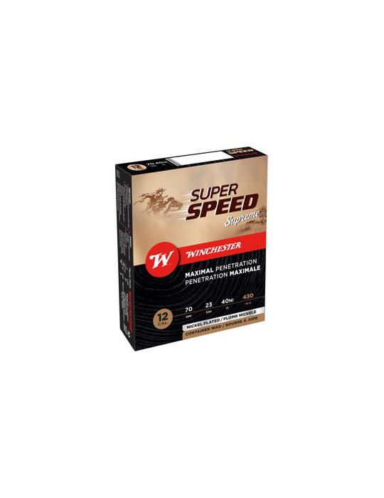 Winchester Super Speed C.12/70 40g plombs nickelés*