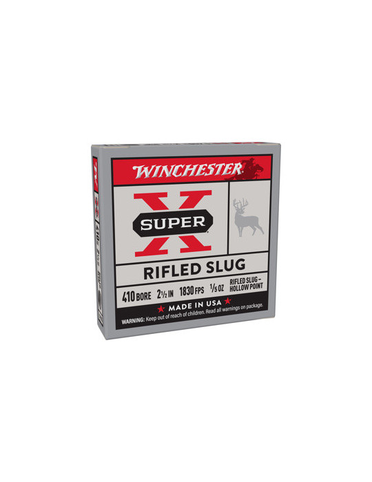 Winchester Super X Slug 410/63 5gr Cartouches a Balle