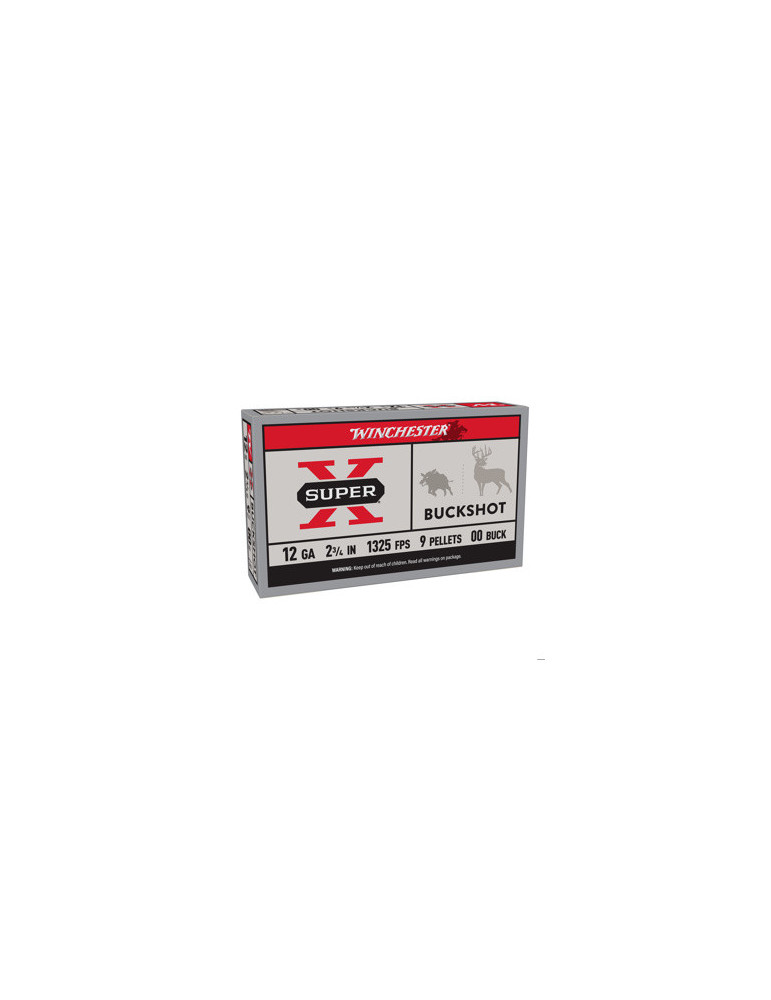 Winchester buckshot super x chevrotine 12/70 / 9 grains *