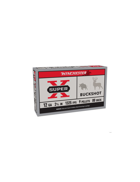 Winchester buckshot super x chevrotine 12/70 / 9 grains *