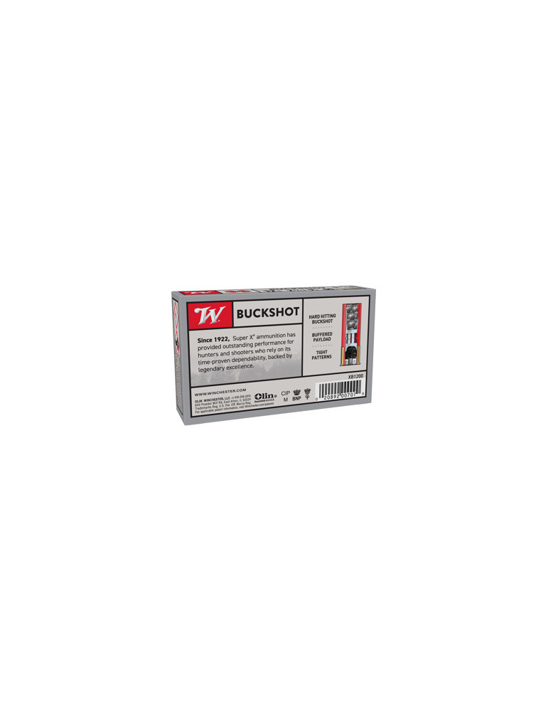 Winchester buckshot super x chevrotine 12/70 / 9 grains *