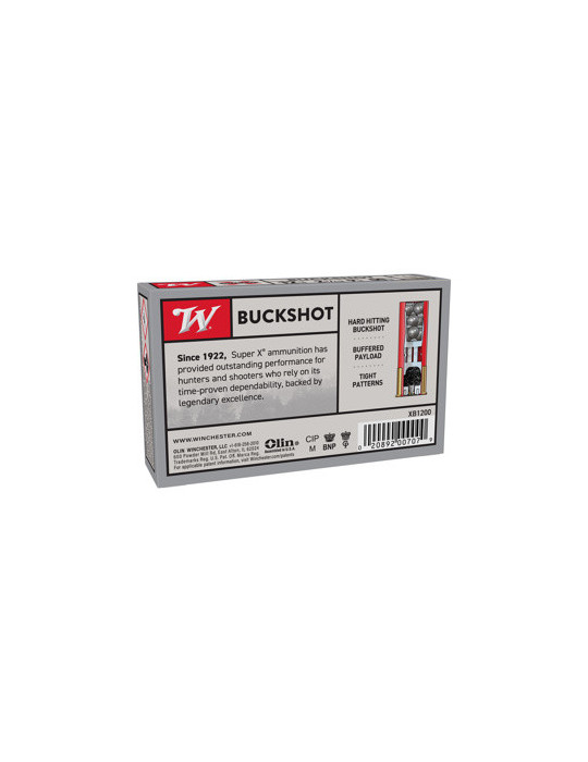 Winchester buckshot super x chevrotine 12/70 / 9 grains *