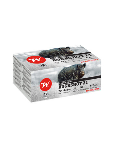 Winchester Standard Buckshot 12/70 21 grains 30 gr