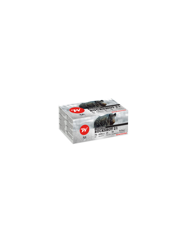 Winchester Standard Buckshot 12/70 21 grains 30 gr
