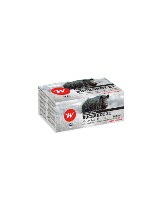 Winchester Standard Buckshot 12/70 21 grains 30 gr