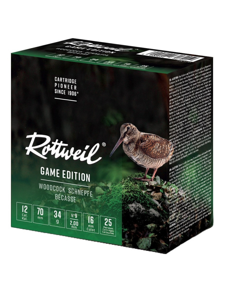 ROTTWEIL Game Edition Bécasse 12/67,5 – 34 g