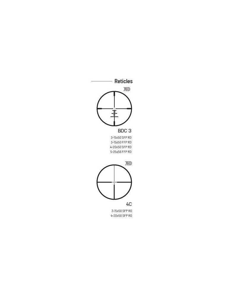 Lunette Meopta MeoHunter R5 3-15x50 SFP RD – BDC 3