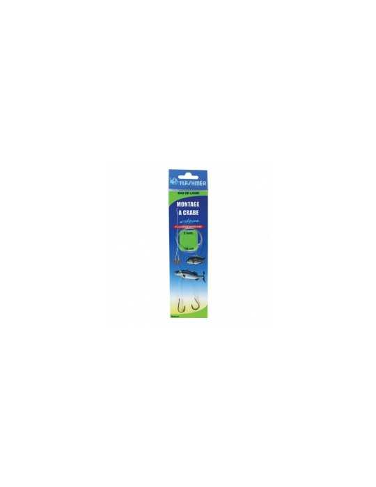 Montage Flashmer Bas de Ligne Crabe 2 Hameçons 1/0 – natusport