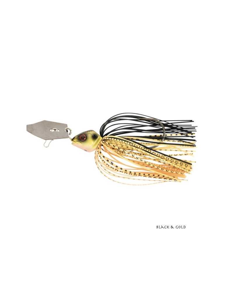 Leurre Chatterbait Fox Rage 12g Black & Or – natusport