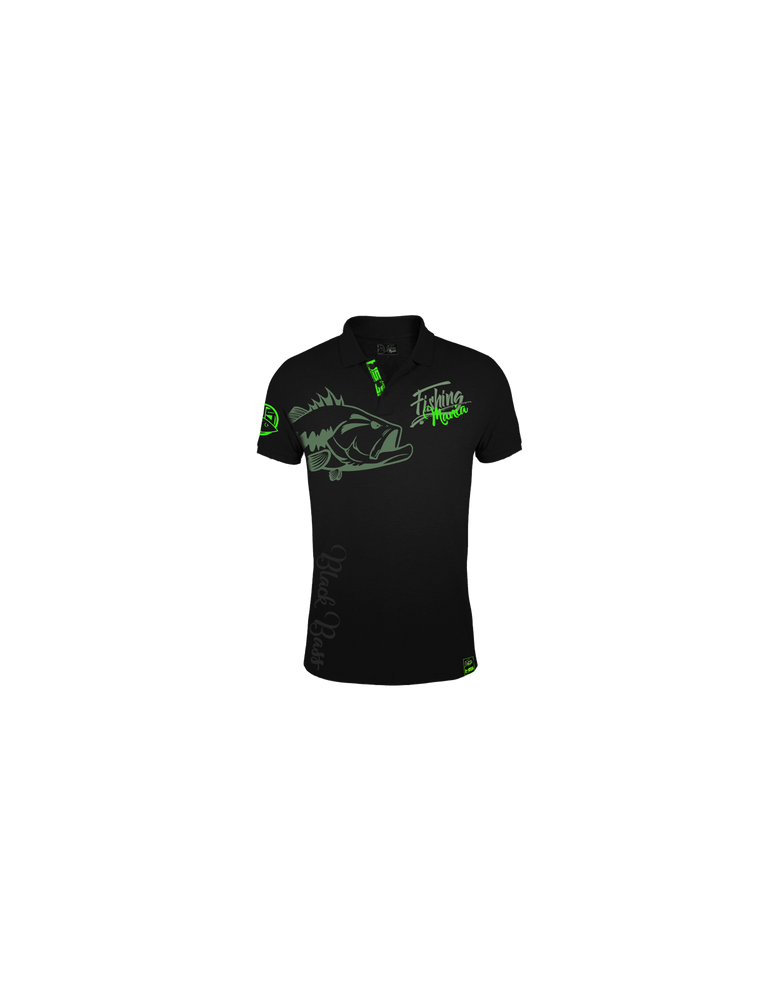 Polo Hot Spot Design Black Bass Mania XL – natusport