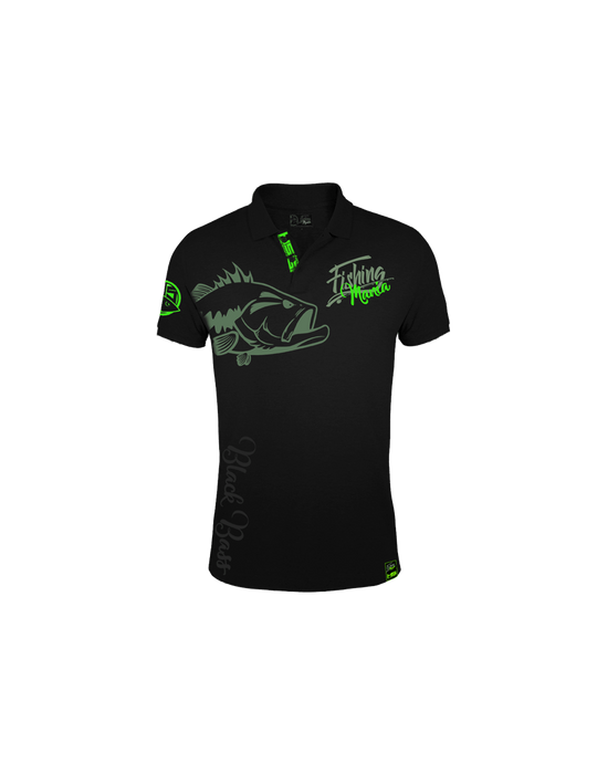 Polo Hot Spot Design Black Bass Mania XL – natusport