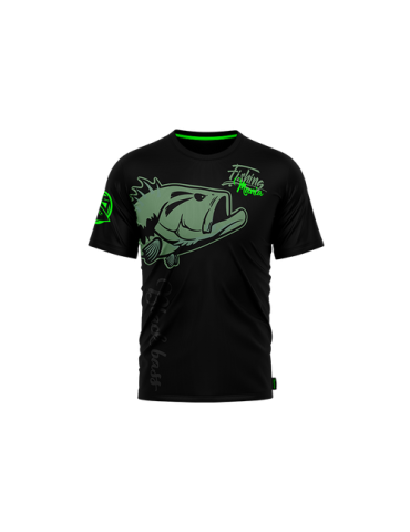 T-shirt Hot Spot Design Black Bass Mania M – natusport 2
