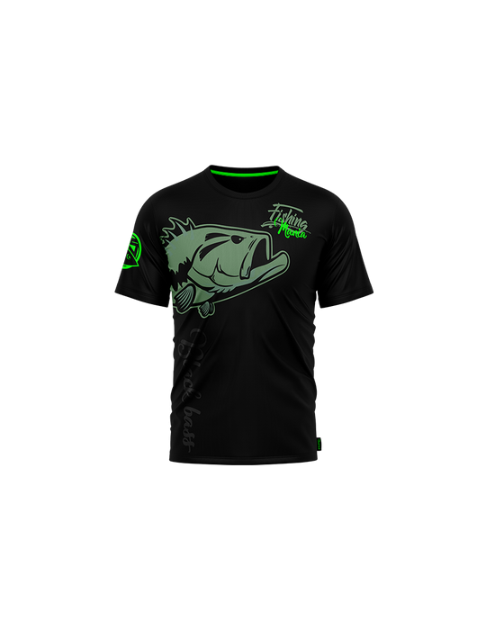 T-shirt Hot Spot Design Black Bass Mania M – natusport