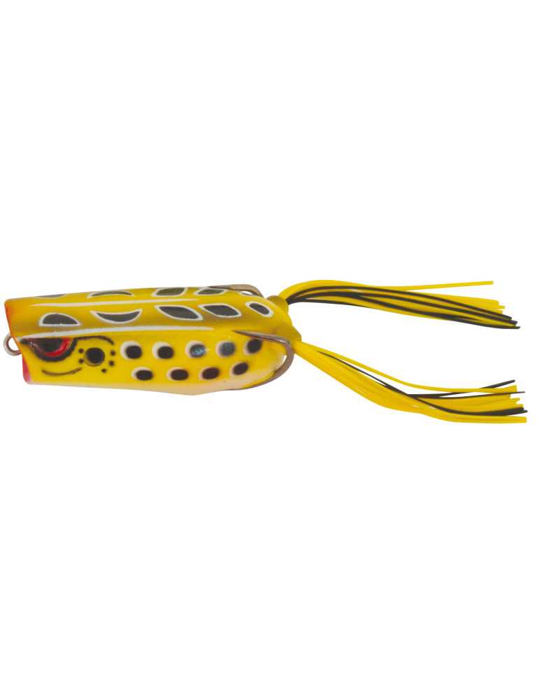 Leurre Souple Powerline Frog Pop 6cm Jaune/Points Noirs – natusport
