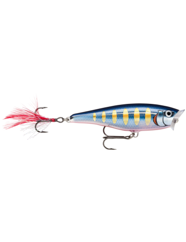 Leurre Dur Rapala Skitter Pop 7cm Striped Hot Blue