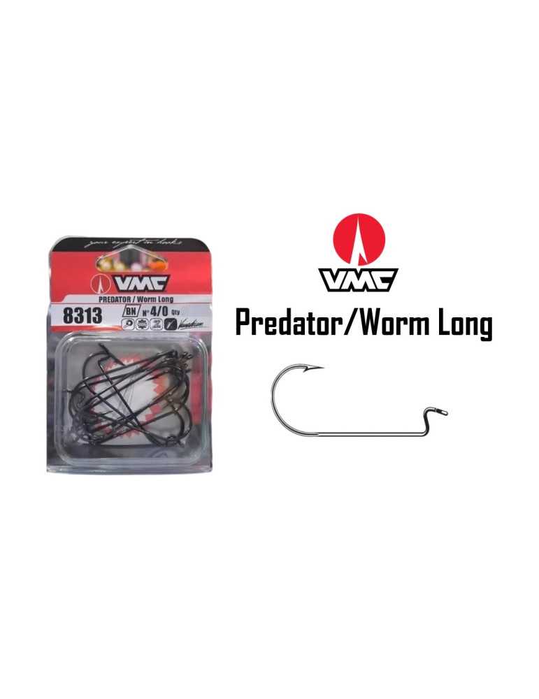 Hameçon Worm Rapala Worm Long 8313 BN Taille 1/0 – natusport