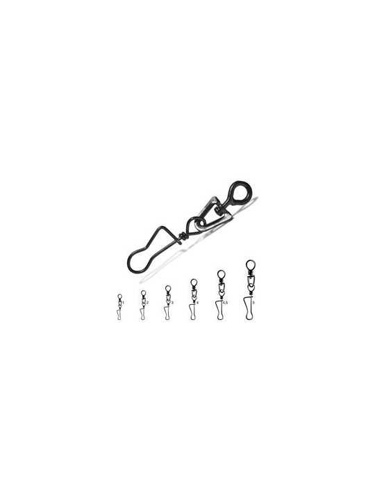 Émerillon Rapala 3531 BK Minus Agrafe Taille 1 (x10) – natusport