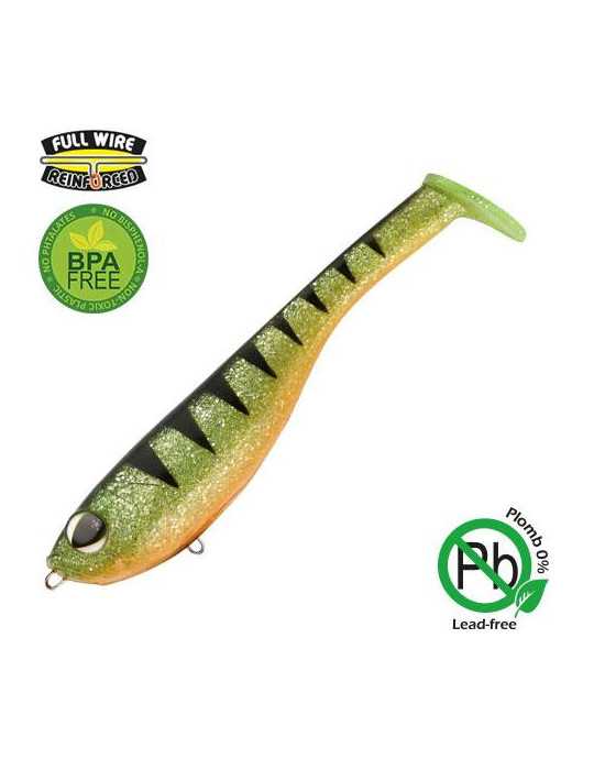 Leurre Souple Sakura Dekai Swimbait 120 Tigre/Or