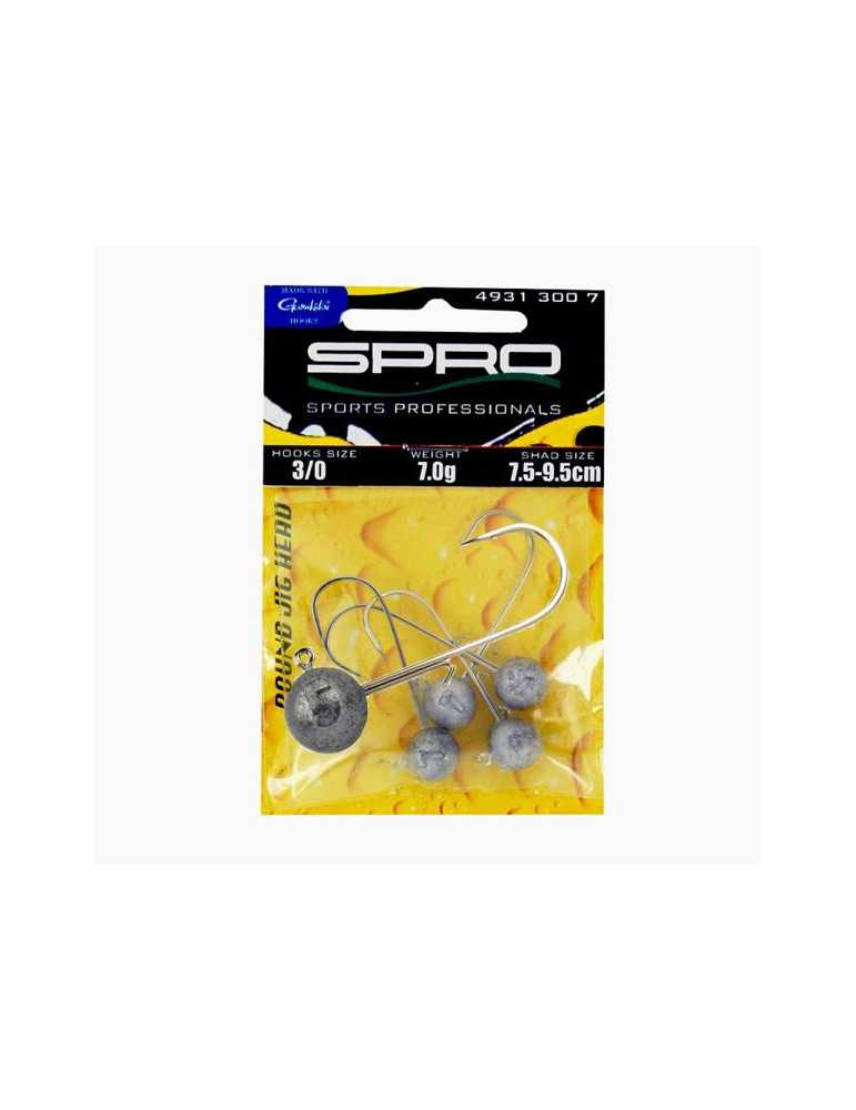 Tete Plombee Spro Round Jighead 22 3/0 14g – natusport