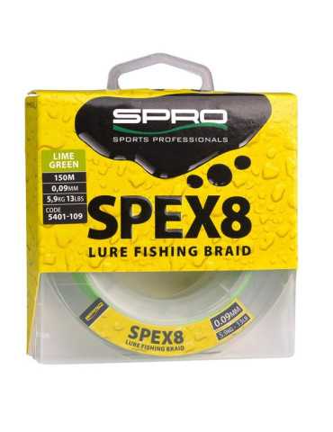 Fil Tressé Spro Spex8 Lime Green 0,18 mm – natusport