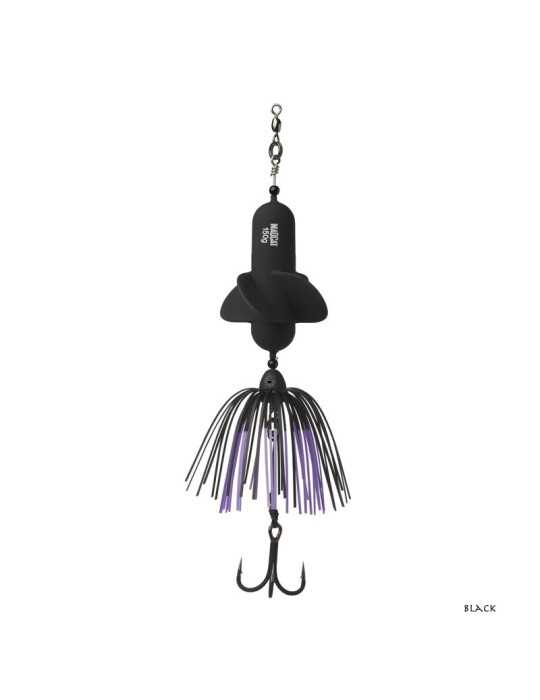 Leurre Souple Madcat A-Static Propeller 150g Black – natusport