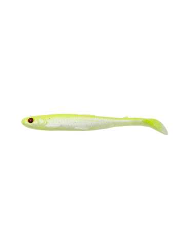 Leurre Souple Savage Gear Slender Scoop Shad 9cm Lemon Black