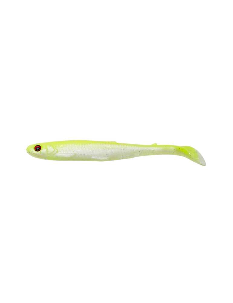 Leurre Souple Savage Gear Slender Scoop Shad 9cm Lemon Black | Natuspo – natusport