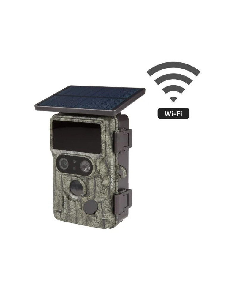 Piège photographique – Caméra de chasse PIE1073 – Wi-Fi – double capteur d’images – panneau solaire