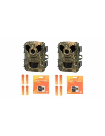 Pack tout inclus 2 x 2 piège photographique – caméra de chasse PIE1075