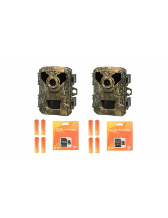 Pack tout inclus 2 x 2 piège photographique – caméra de chasse PIE1075