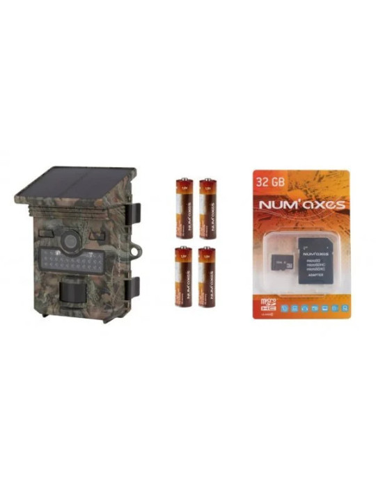 PACK PIE1069 1 piège photographique PIE1069 + 4 piles AA + 1 carte mémoire 32 GB