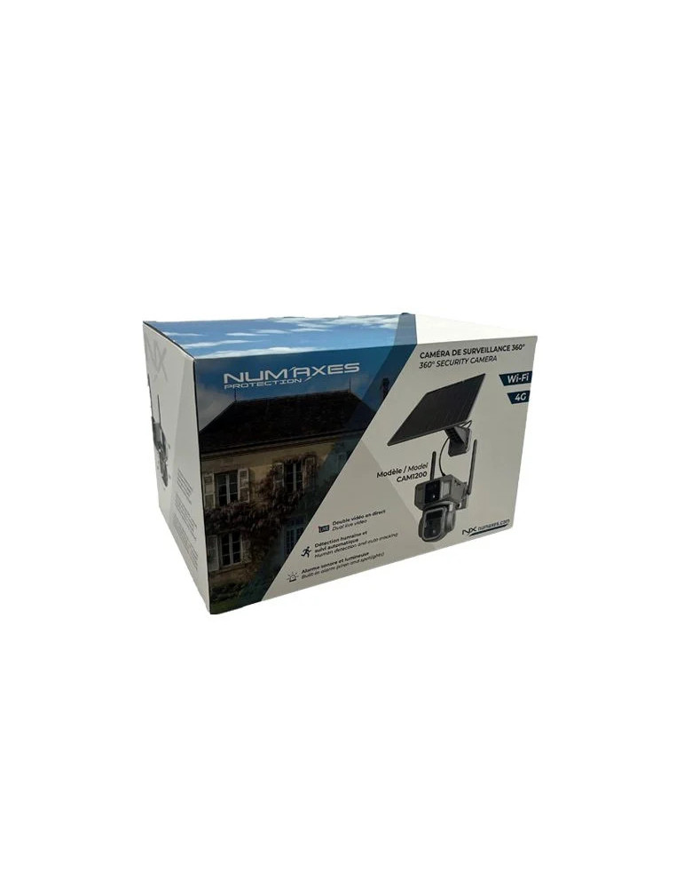 Caméra de surveillance 360° Wi-Fi et 4G CAM1200